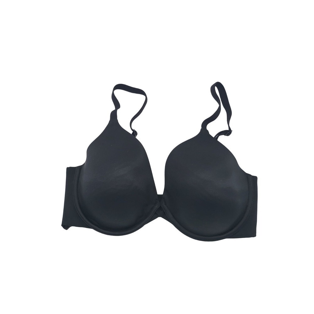 Wacoal Bra‎ 32DD Womens Black Padded Underwired Adjustable Straps Silky Feel